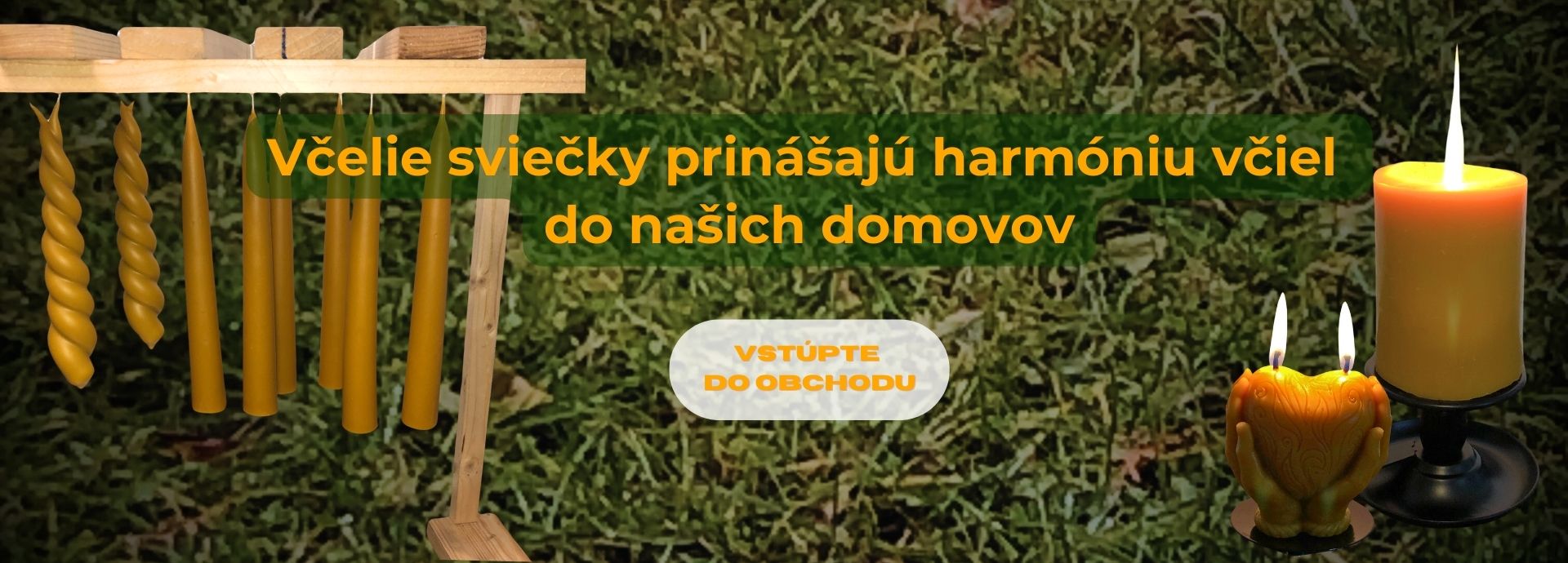 sviečky zo včelieho vosku