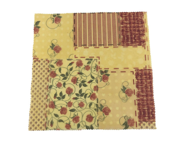 Voskový obrúsok  L - bordový patchwork