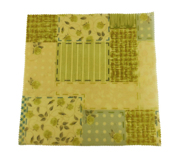Voskový obrúsok  L - zelený patchwork